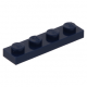 LEGO lapos elem 1x4, sötétkék (3710)